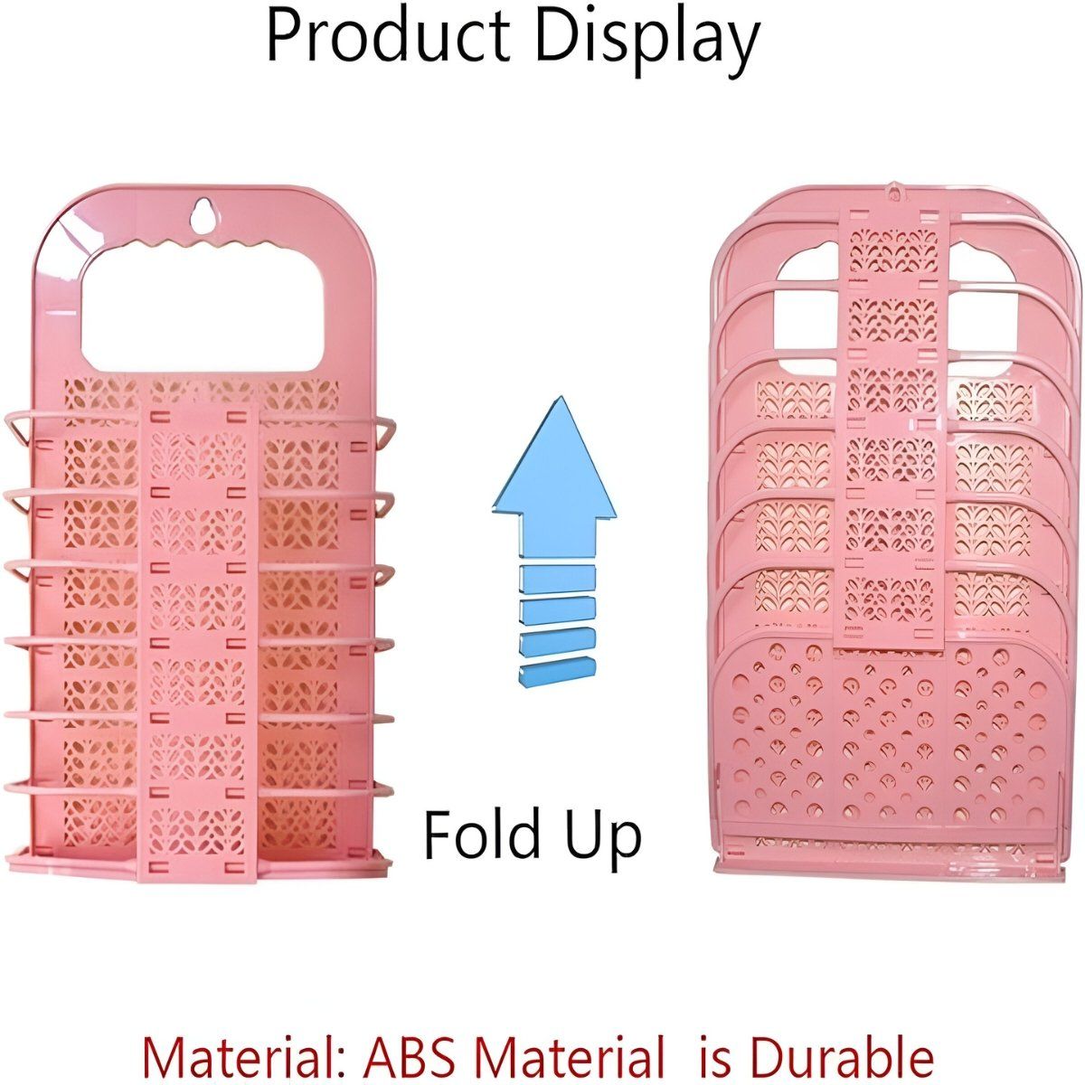 ELMEJORPRECIO - Cesta Para Ropa Sucia Plegable Para Lavandería Ropa Interior Rosado