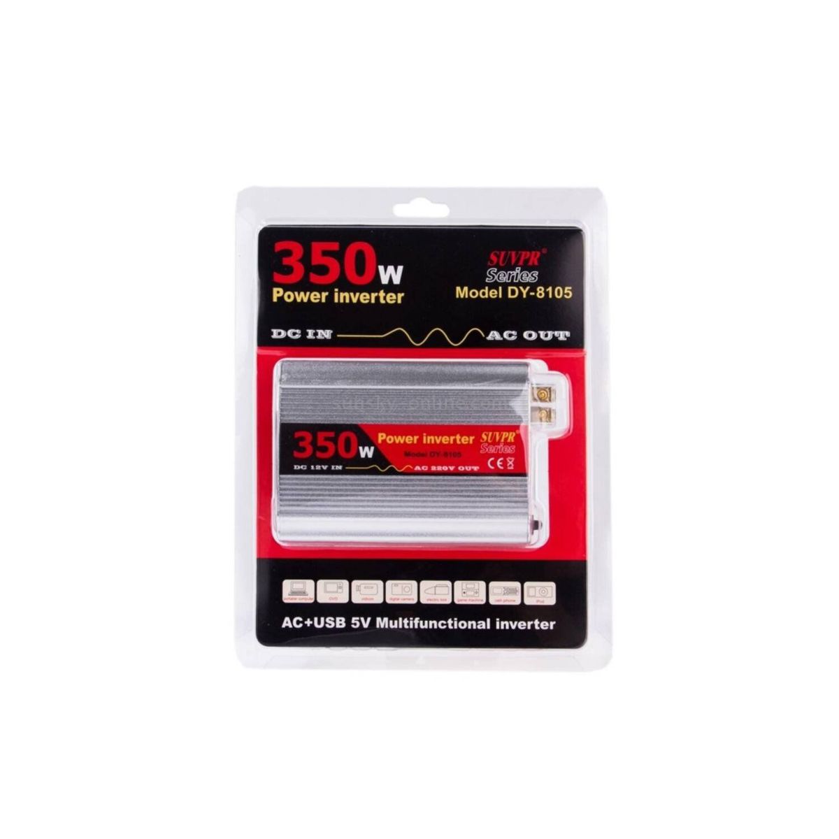 LH ELECTRONIC - Inversor de corriente de 12v A 220v Usb 350w