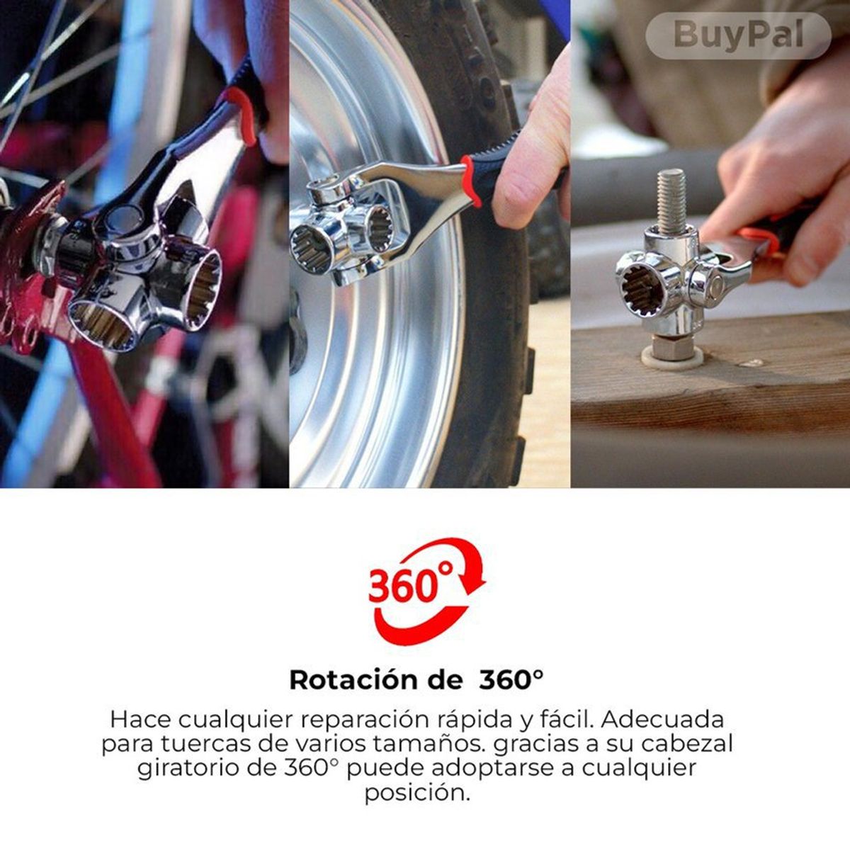 GENERICO - Llave universal wrench 48 en 1 acero herramienta tuercas