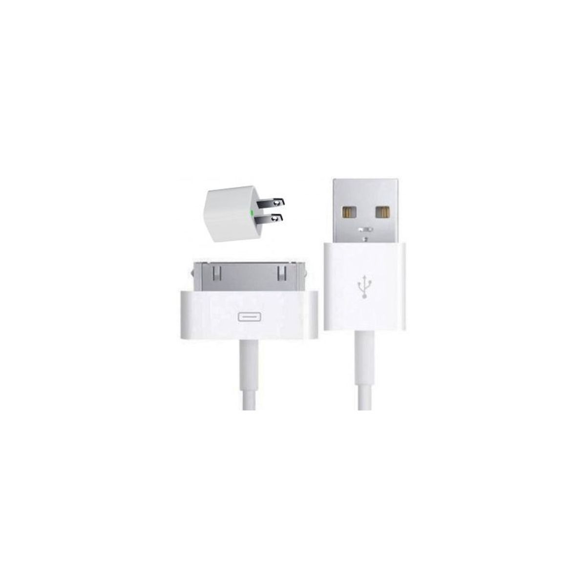 GENERICO - Cable conector usb para iphone 44s  cargador - blanco