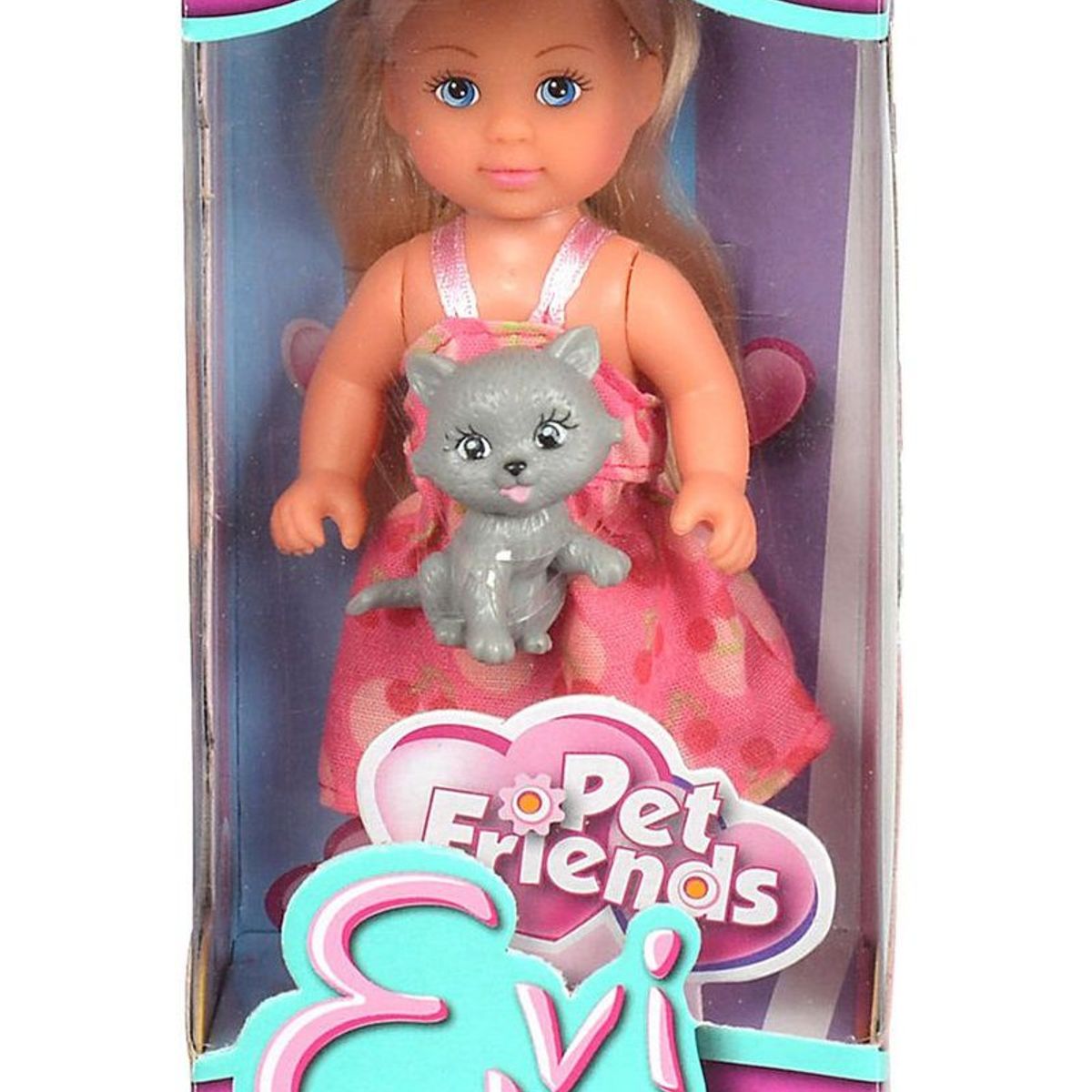 EVI LOVE - Juguete Muñeca Evi Love Amiga de Mascotas Gato