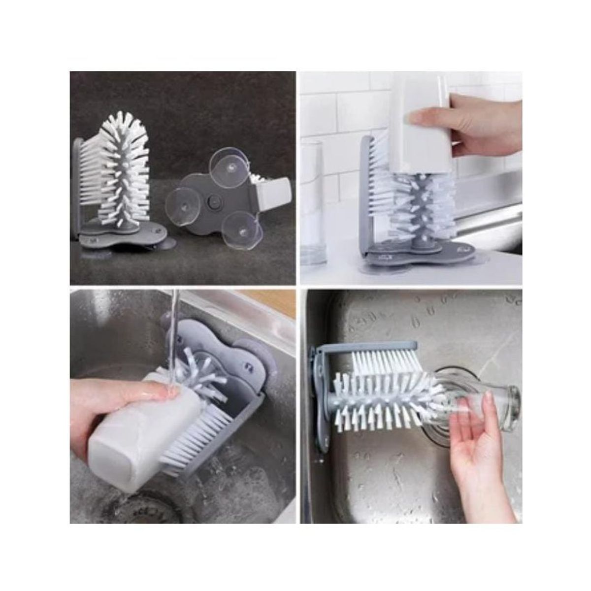 GENERICO - Cepillo limpia vaso - limpiador de tazas de cristal