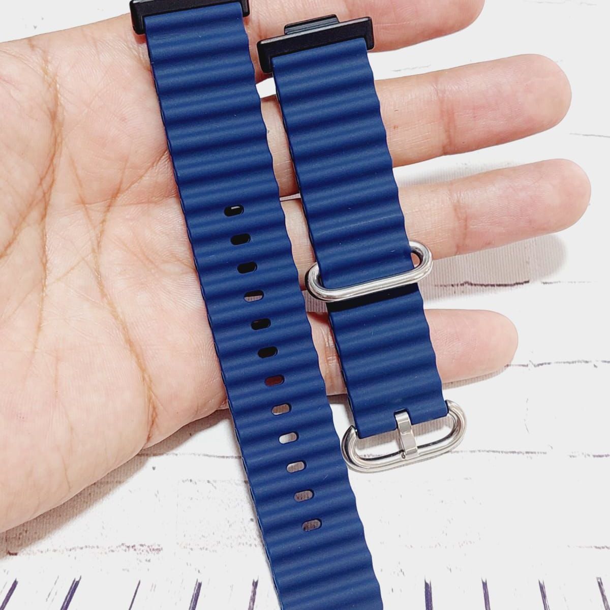 GENERICO - Correa Silicona Ocean para HUAWEI WATCH FIT 2 - Azul