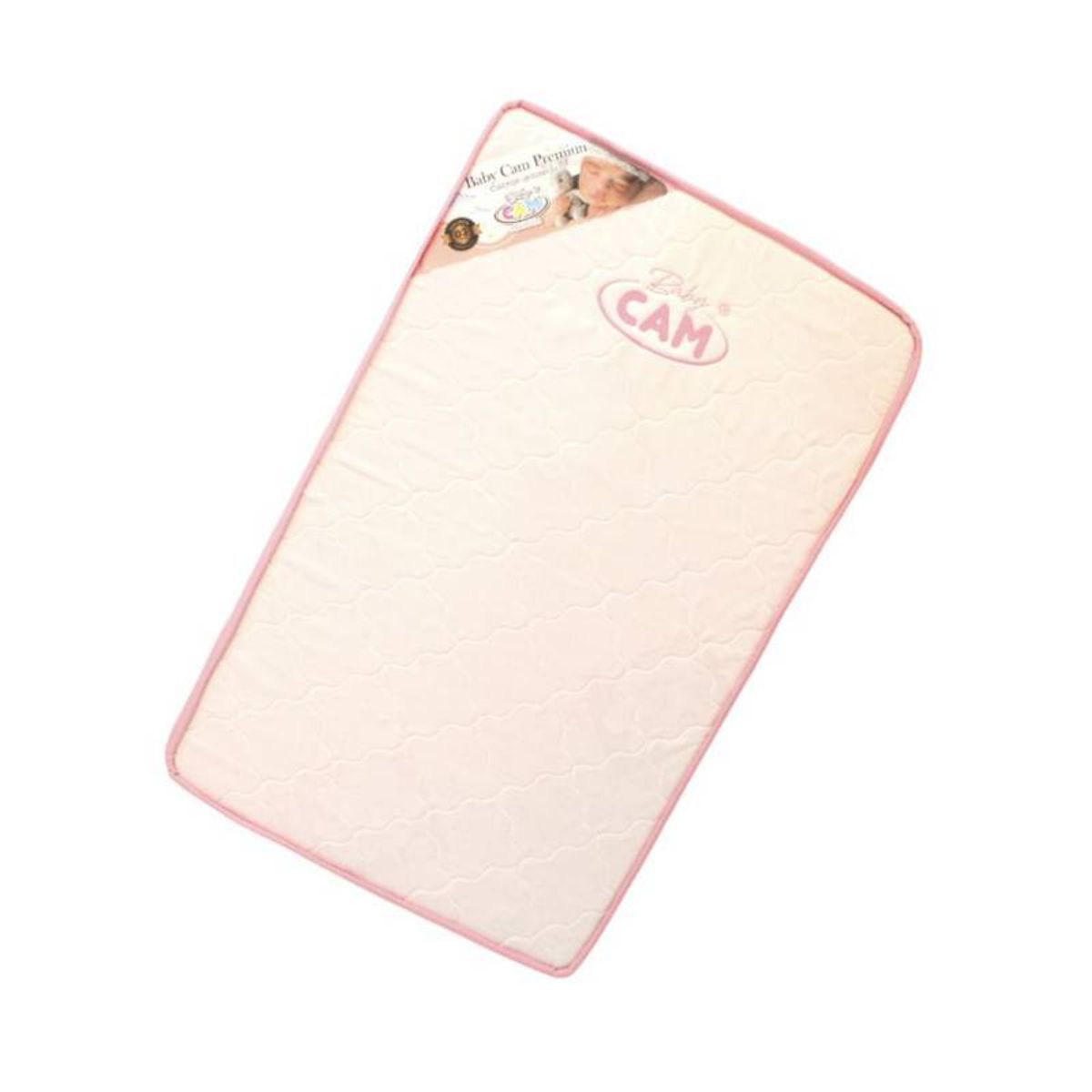 INFANTI - Corral Cuna Always Together PLOMO + Colchón para bebe ROSADO