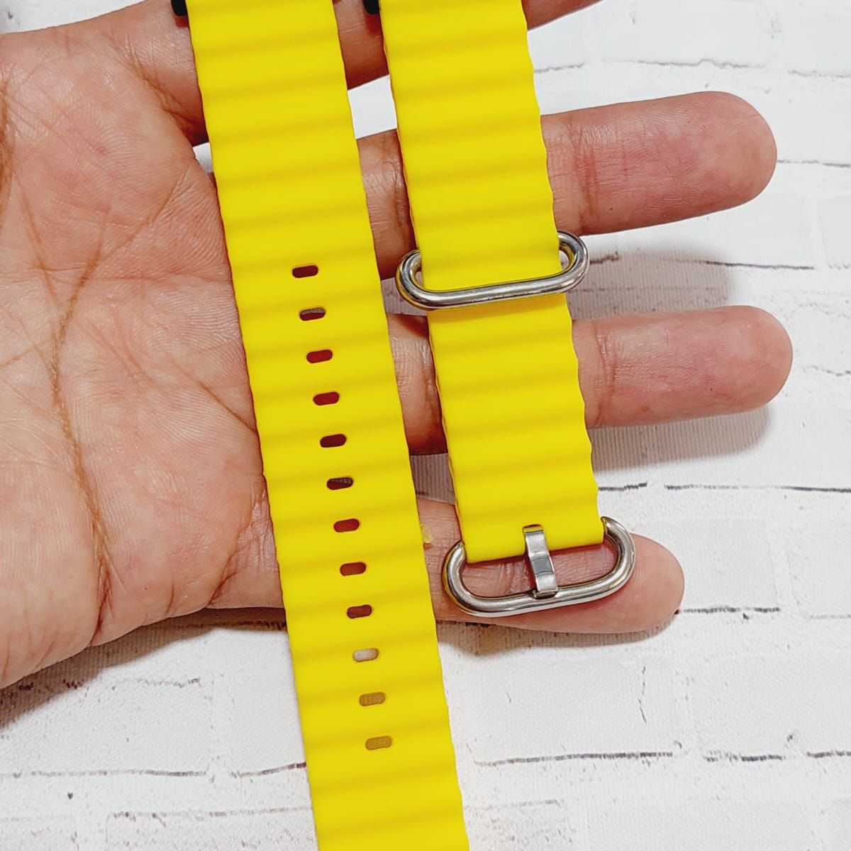 GENERICO - Correa Silicona Ocean para HUAWEI WATCH FIT 2 - Amarillo