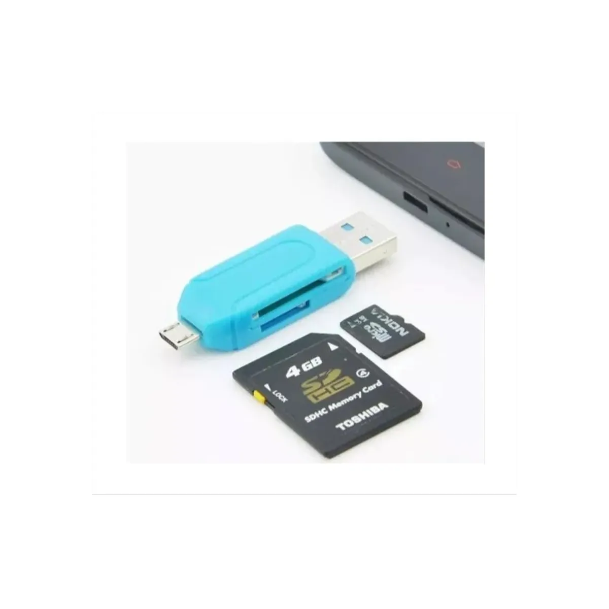 GENERICO - Lector memoria sd android 4en1 adaptador usb otg