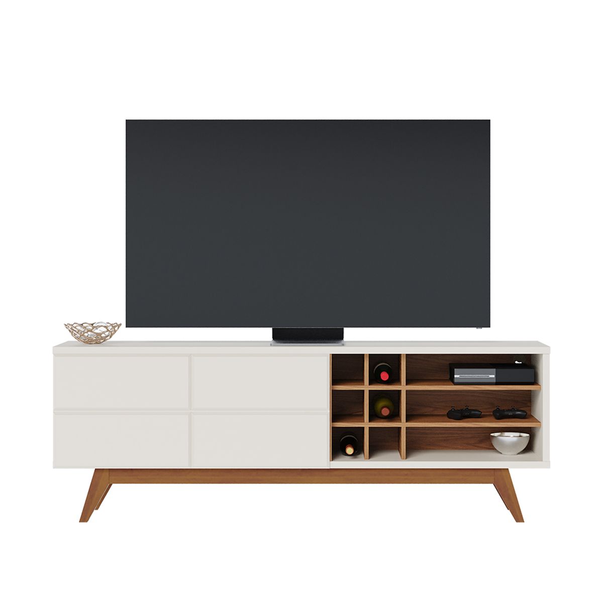 PAZART MUEBLES - MESA DE TV VENECIA OFF WHITE 70