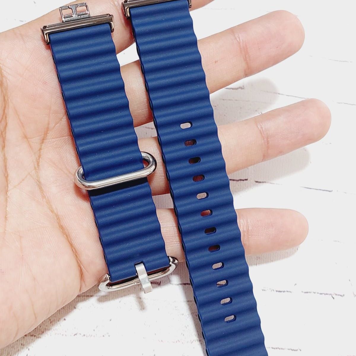 GENERICO - Correa Silicona Ocean para HUAWEI WATCH FIT - Azul