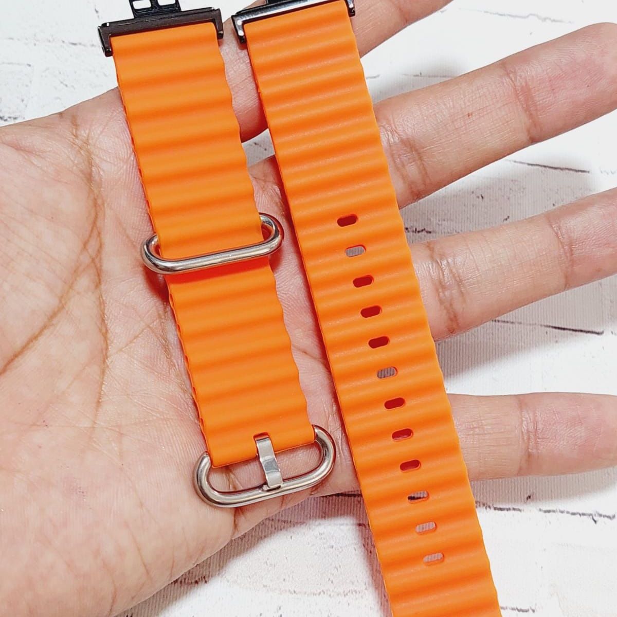 GENERICO - Correa Silicona Ocean para HUAWEI WATCH FIT - Naranja