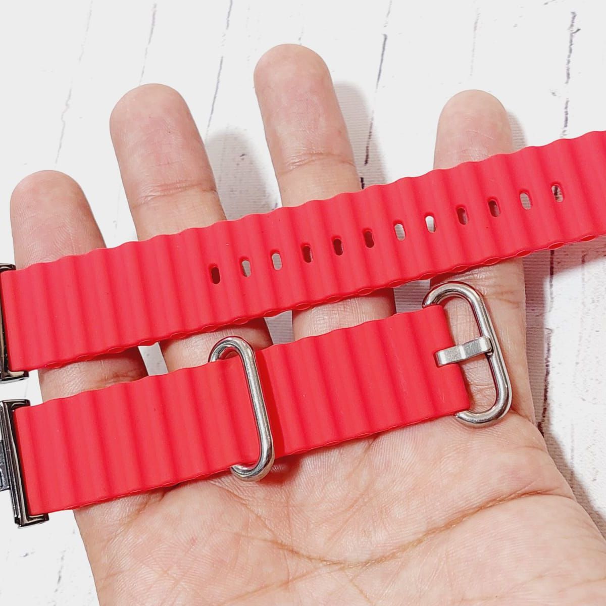 GENERICO - Correa Silicona Ocean para HUAWEI WATCH FIT - Rojo