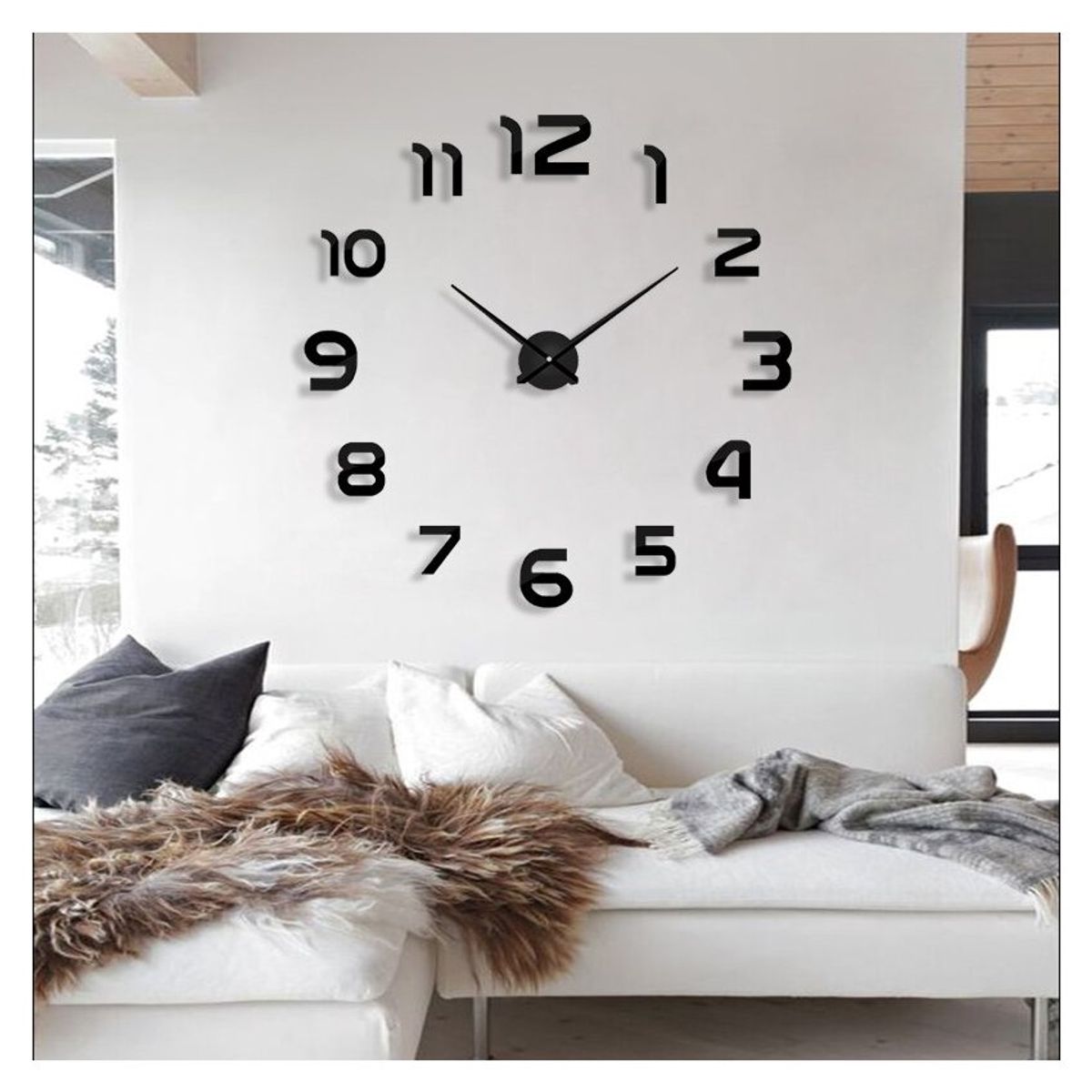 OEM - Reloj de pared 3d decorativo modelo europeo