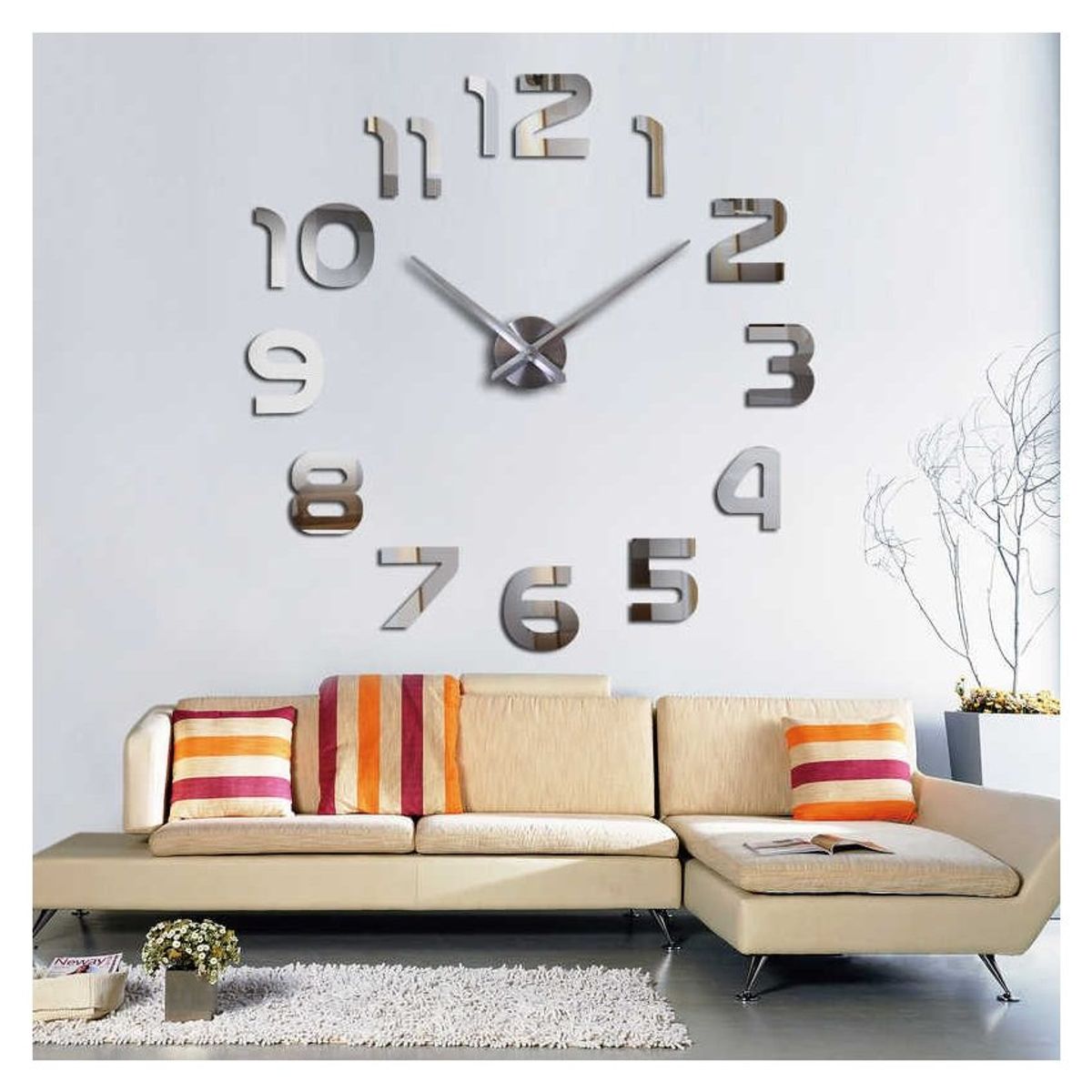OEM - Reloj de pared 3d decorativo modelo europeo