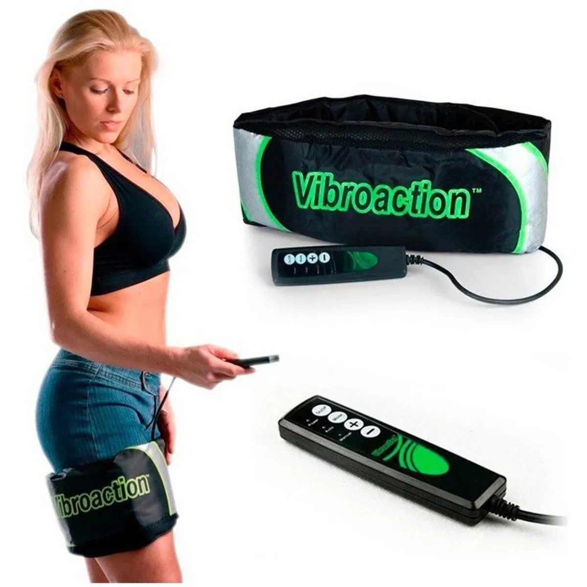 GENERICO - Reductor de abdomen cinturilla masajeador reduce y tonifica fitness