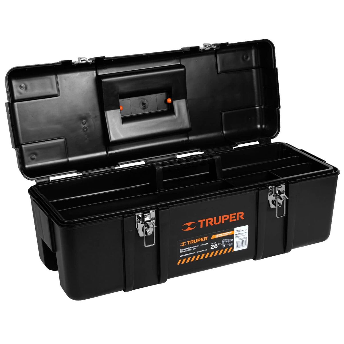 TRUPER - Caja para herramienta de 26 industrial broches metálicos
