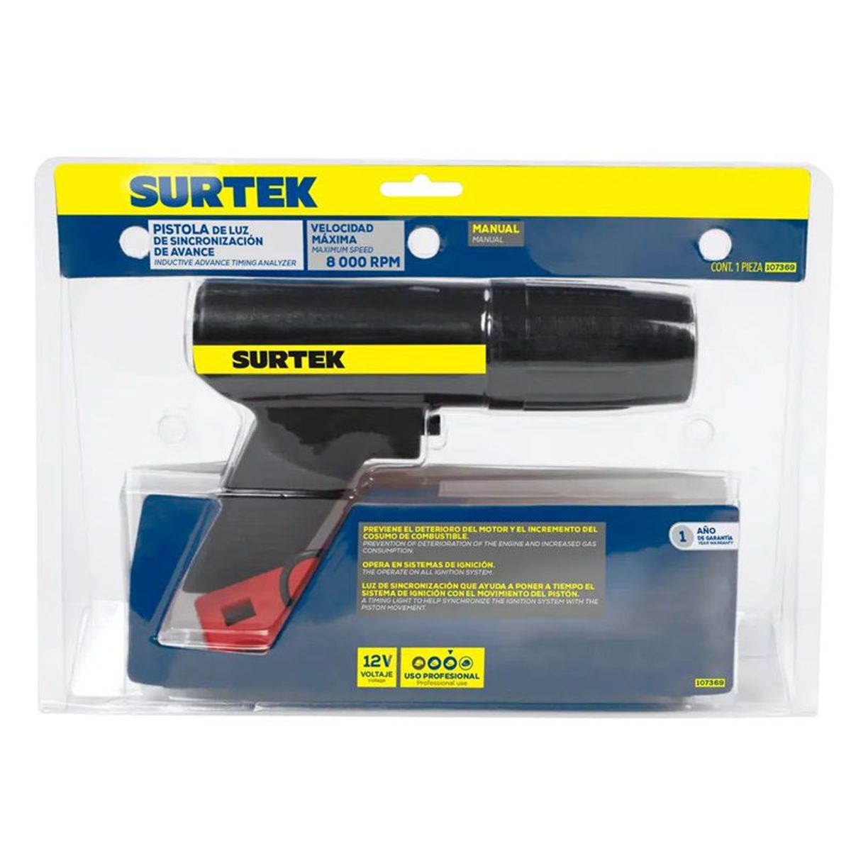 SURTEK - PISTOLA DE TIEMPO CON GRADO AVANCE SURTEK - SURT107369