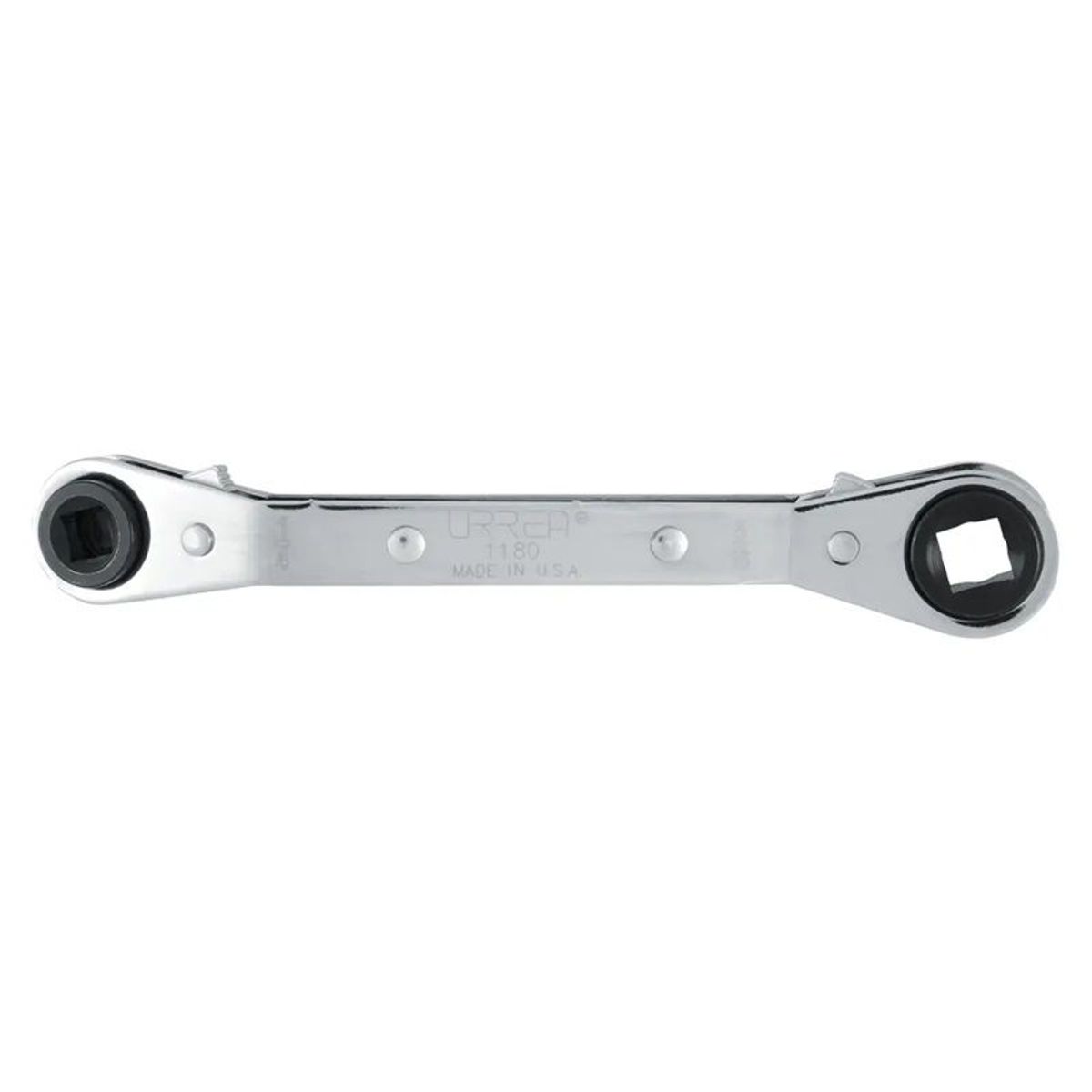 URREA - LLAVE DE ESTRIAS DE MATRACA PARA REFRIGERACIÓN  1/4" x 3/16"- 3/8" x 5/16" - URR1180