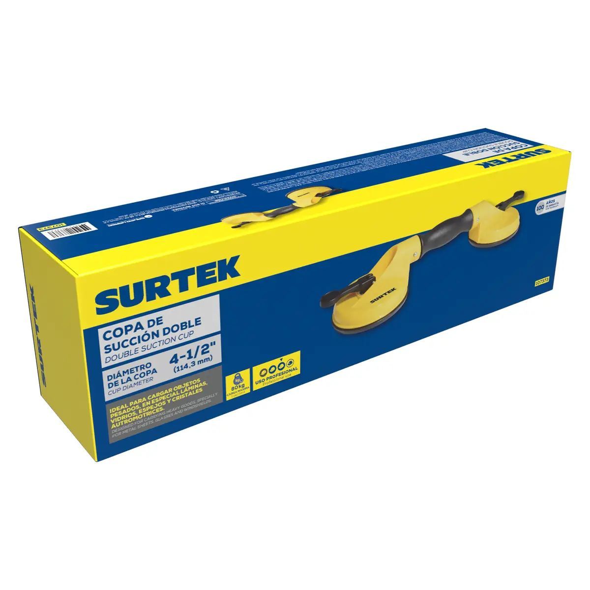 SURTEK - COPA DOBLE DE SUCCIÓN DE 4-12 PARA VIDRIO SURTEK - SURT107373