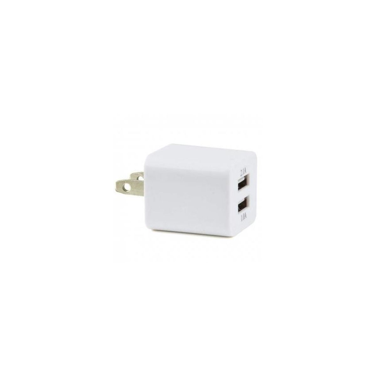 GENERICO - Doble puerto usb21a 10w ac viaje cargador para el iphone ipad blanca