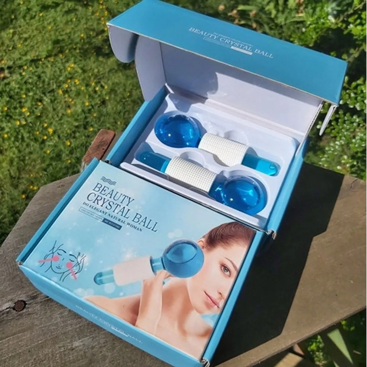 GENERICO - Ice globes bolas de cristal para masaje y reafirmacion facial