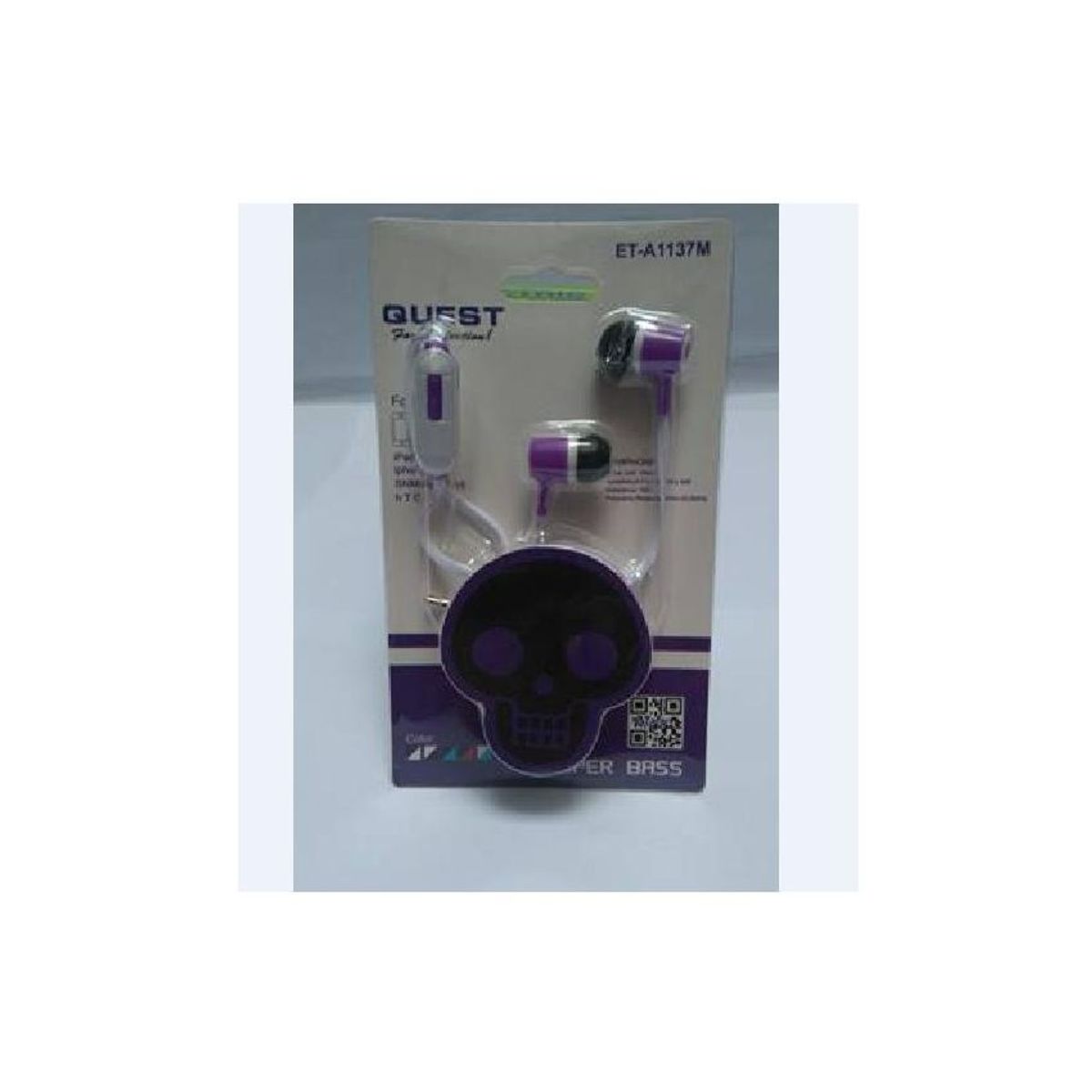 GENERICO - Super bass auriculares en la oreja  de 3,5 mm audifonos