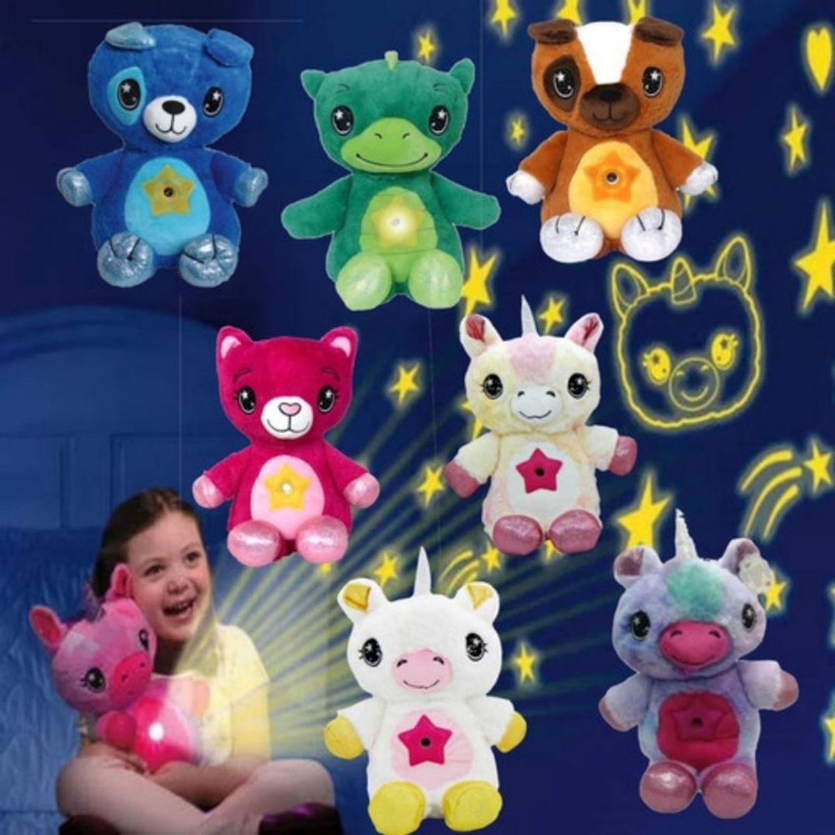 GENERICO - Peluche proyector de imagenes star bely