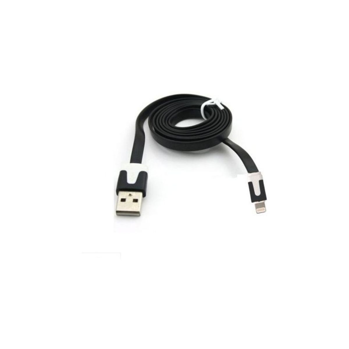 GENERICO - Generic - cable usb de silicona para iphone 5 - negro