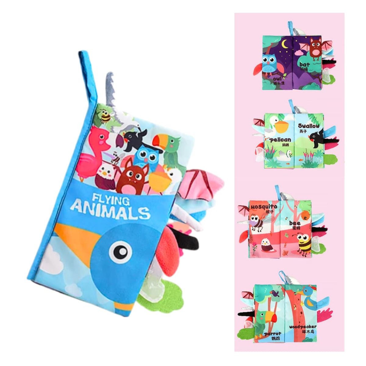 GENERICO - Libro de estimulación sensorial bebe aves