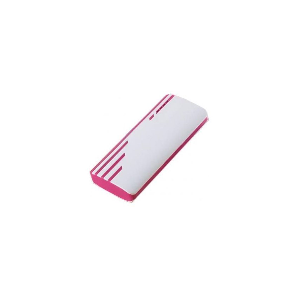 GENERICO - Batería portátil power bank 20000mah + linterna + 3 puertos usb-fucsia