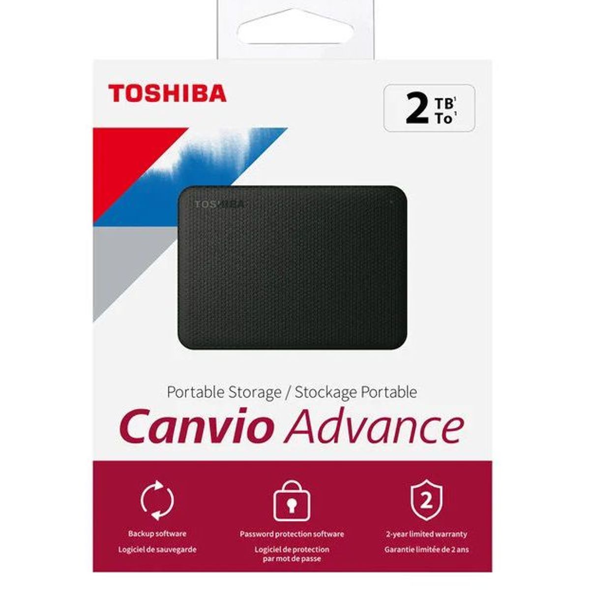 TOSHIBA - Disco Duro Externo Toshiba Canvio Advance 2TB - Negro - Portátil