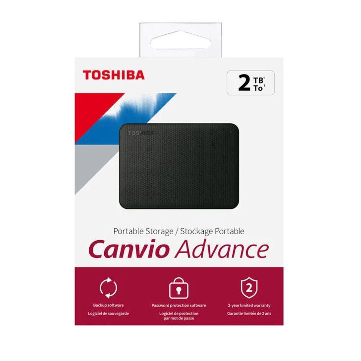 TOSHIBA - Disco Duro Externo Toshiba Canvio Advance 2TB - Negro - Portátil