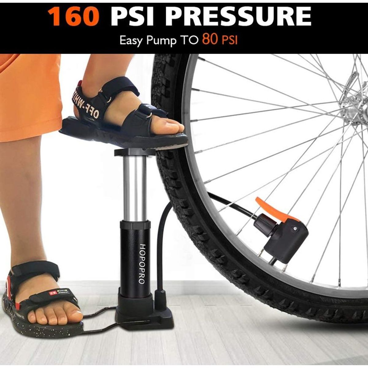 OEM - Inflador de llanta bicicleta 160psi mini bomba aire portátil