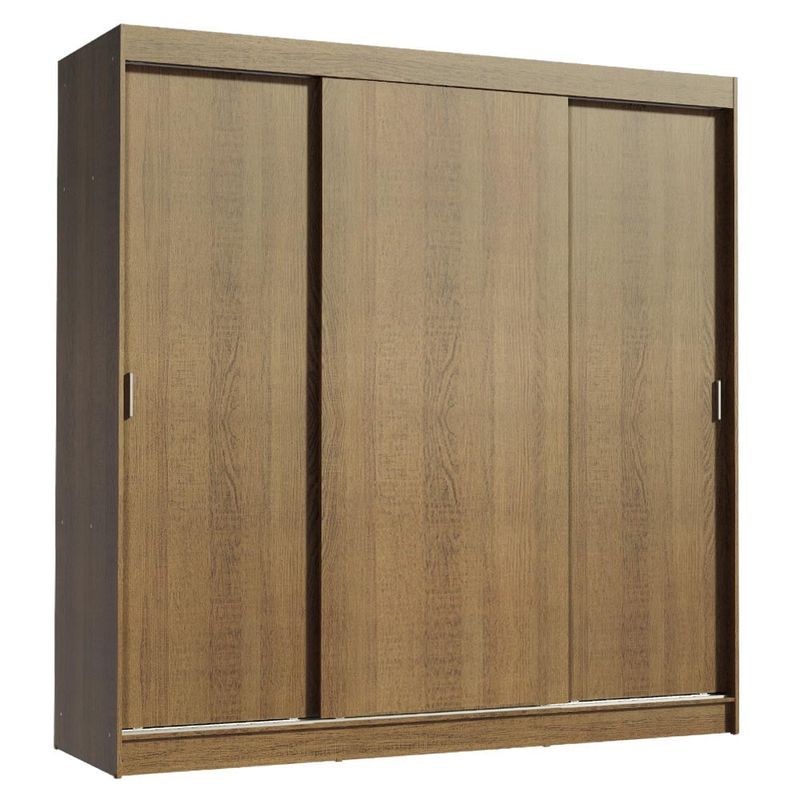 MADESA - Ropero Reno 3 Puertas Corredizas 4 Cajones