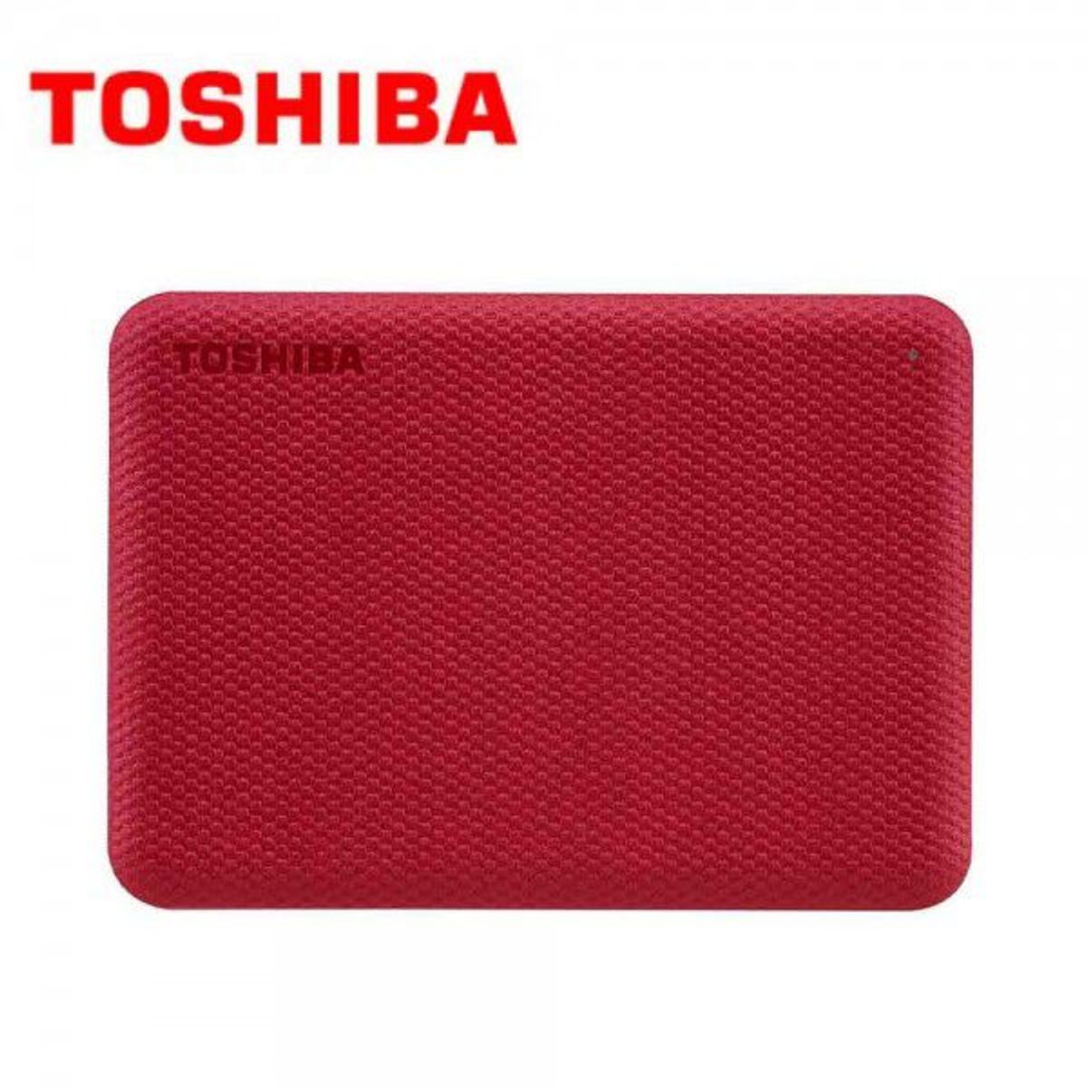 TOSHIBA - Disco Duro Externo Toshiba Canvio Advance 1TB - Rojo - Portátil