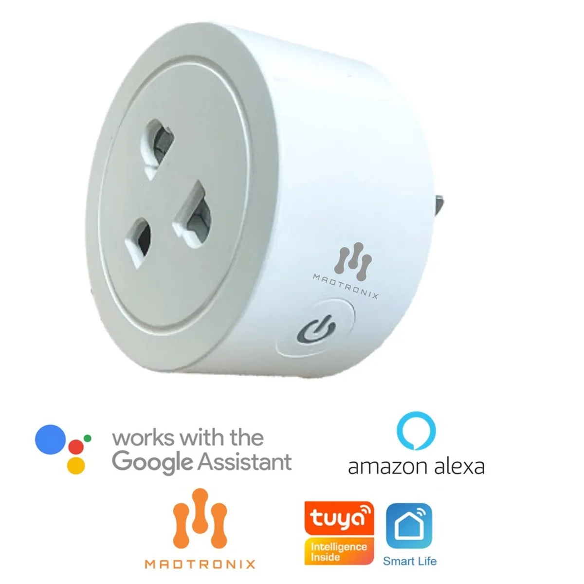 MADTRONIX - Enchufe Inteligente Smart Wifi Universal Google y Alexa