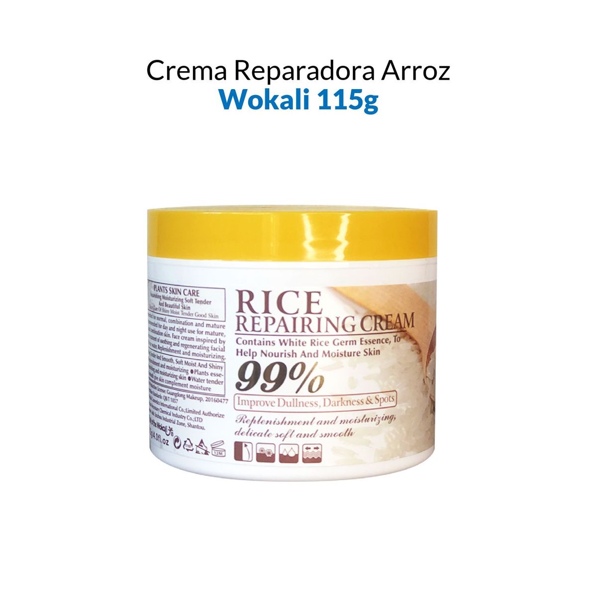 GENERICO - Crema Reparadora Arroz Wokali 115g
