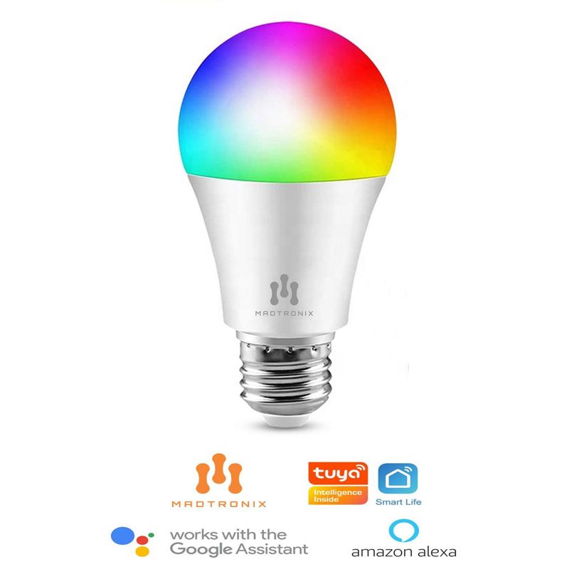 MADTRONIX - Foco  Inteligente LED WiFi para Alexa y Google  14W 1400 Lumens