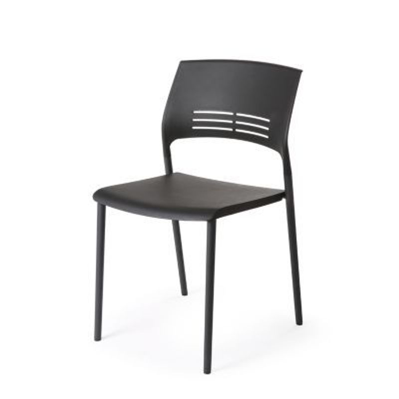 DECORPLAS - Silla Fija Multiuso Fresh Colors Black Decorplas