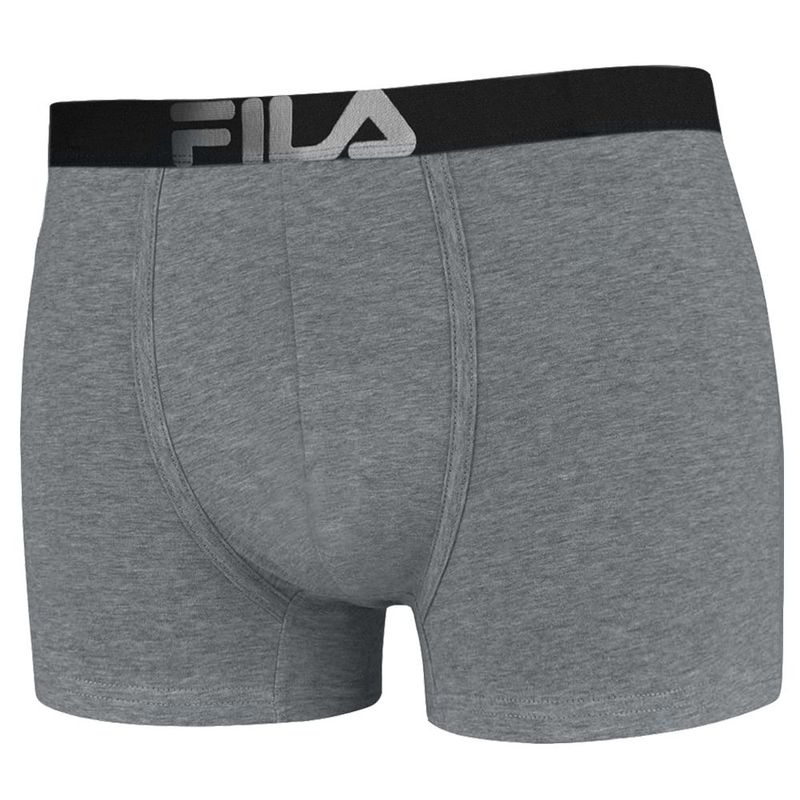 FILA - Bóxer Fila  Pretina Ancha Plomo Oscuro