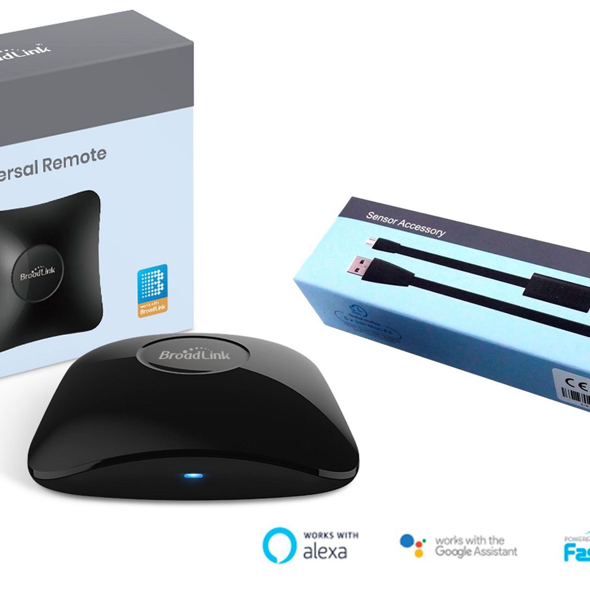 BROADLINK - Broadlink RM4 Pro y Cable Sensor Temperatura  Humedad Alexa y Google