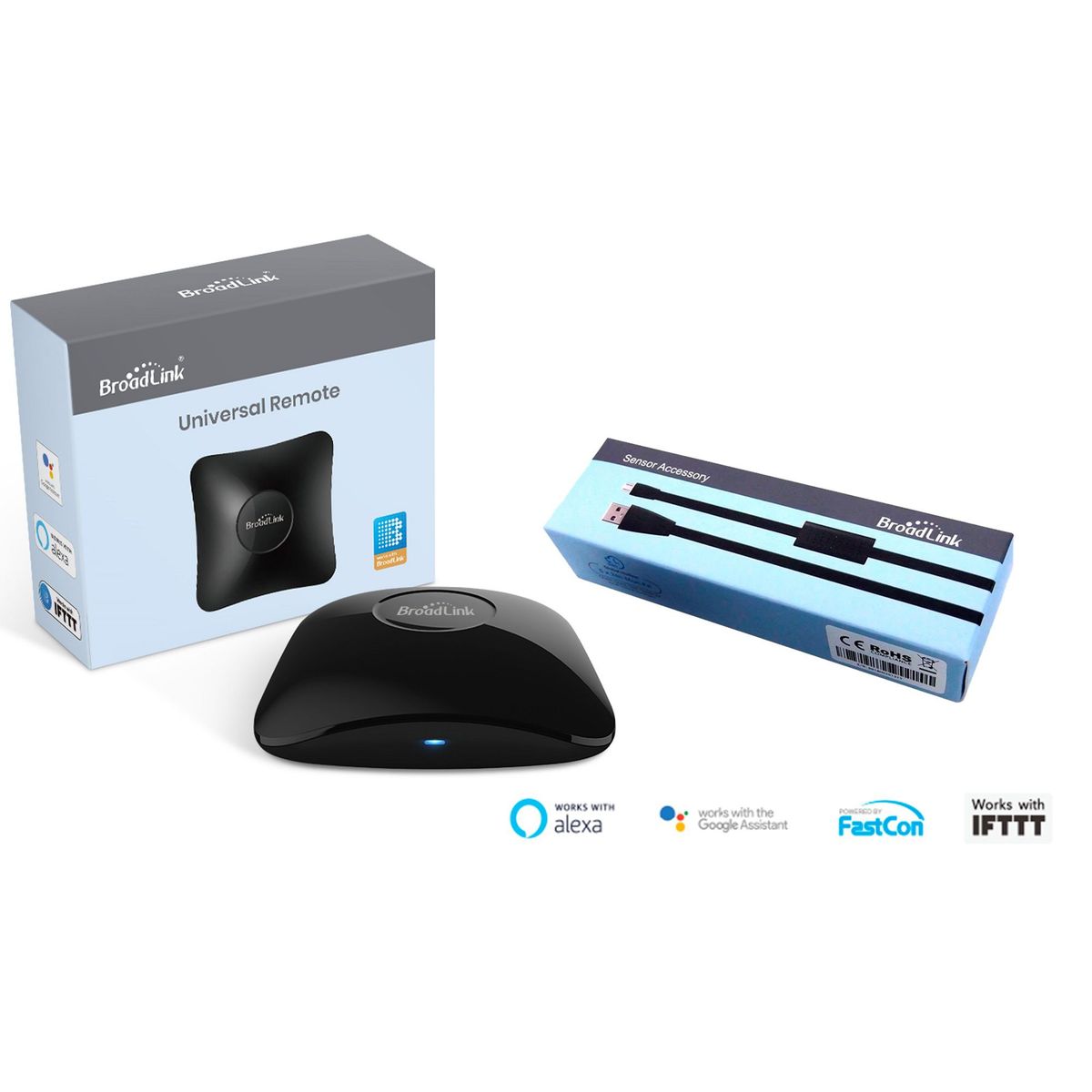 BROADLINK - Broadlink RM4 Pro y Cable Sensor Temperatura  Humedad Alexa y Google