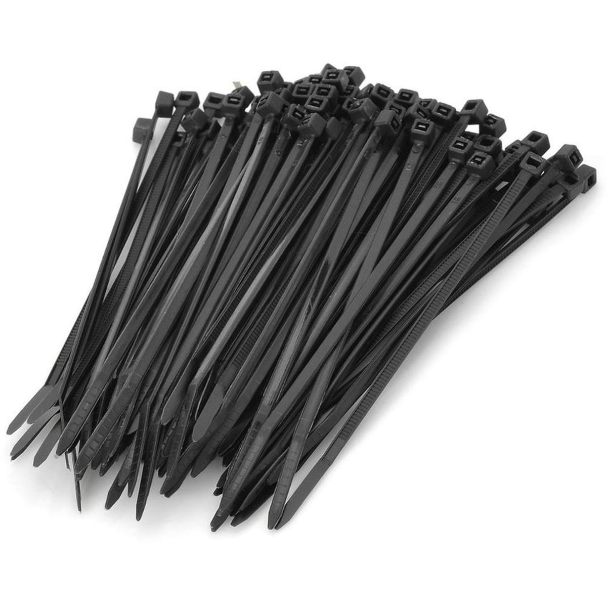 GENERICO - Precinto de Seguridad Pillko 200mm x 4.8 mm  -  Negro