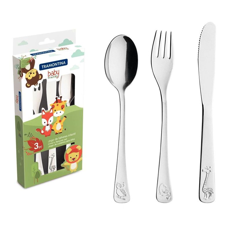 TRAMONTINA - JGOX3PZA CUBIERTOS PARA NIÑO 66970/020 TRAMONTINA