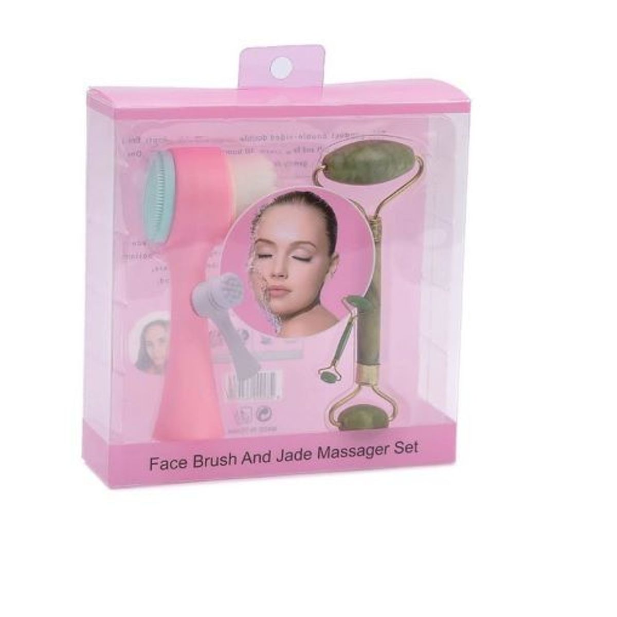 ITELSISTEM - Cepillo limpiador facial  Rodillo Jade Cuarzo Itelsistem