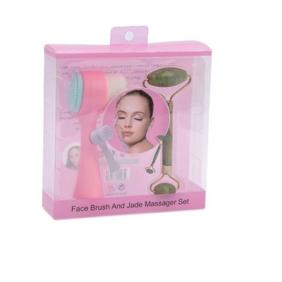 ITELSISTEM - Cepillo limpiador facial  Rodillo Jade Cuarzo Itelsistem