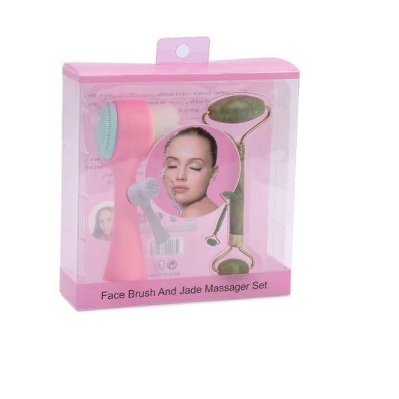 ITELSISTEM - Cepillo limpiador facial  Rodillo Jade Cuarzo Itelsistem