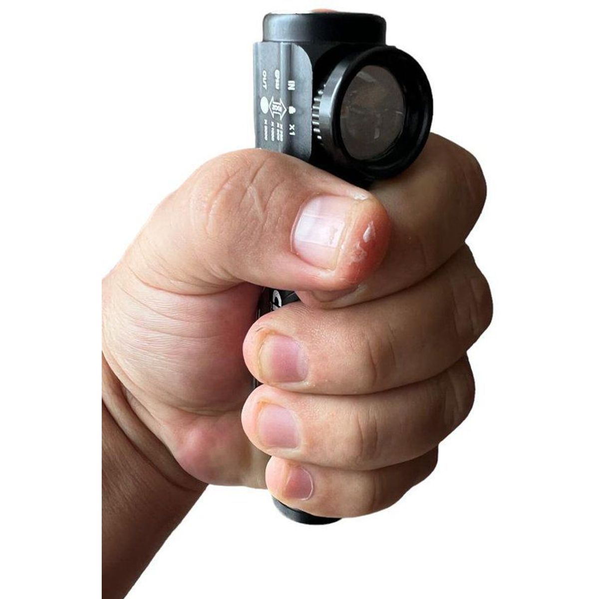 CAFINI - Linterna en l  frontal led recargable usb rescate bomberos