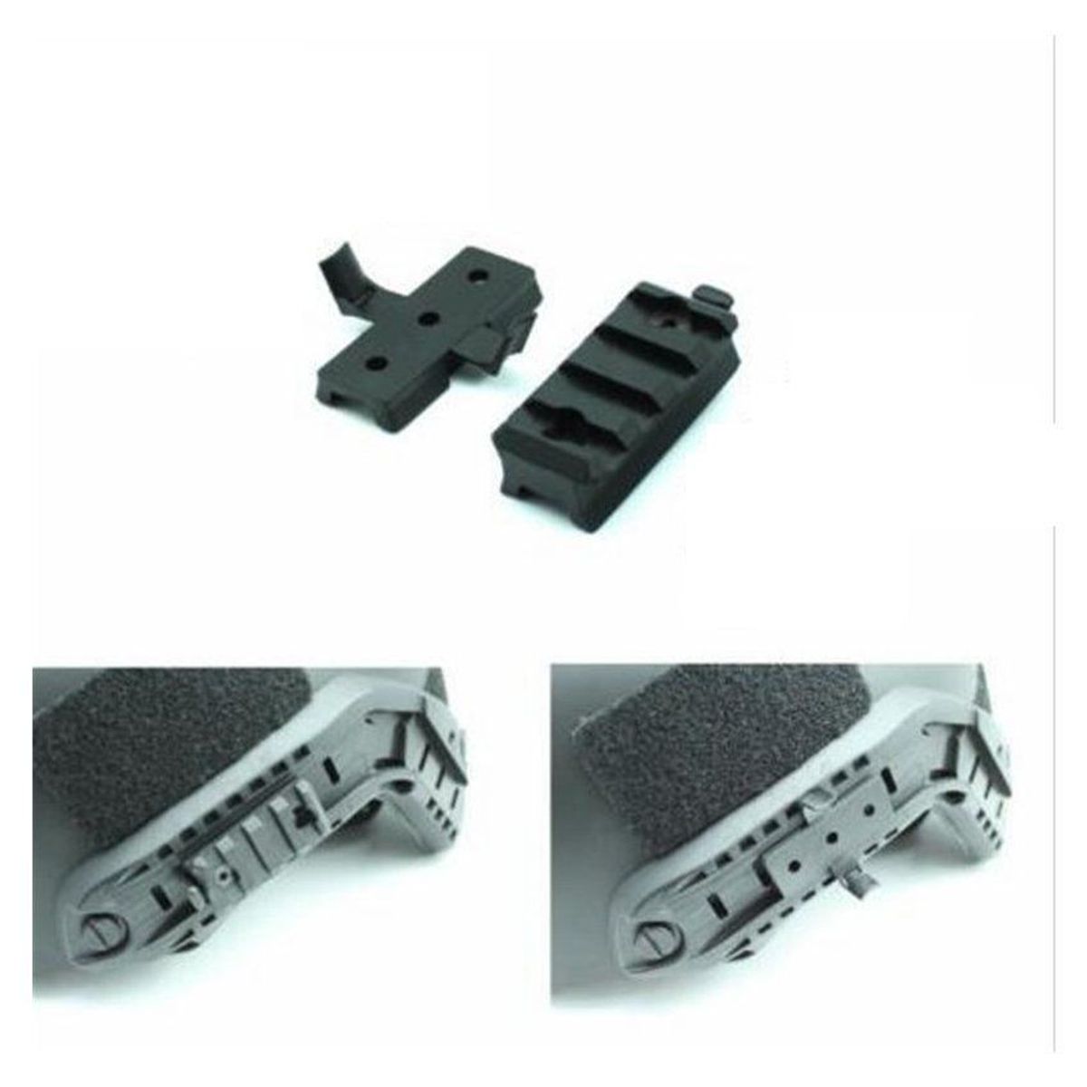 GENERICO - Adaptador de 20 mm para rail casco fast helmet