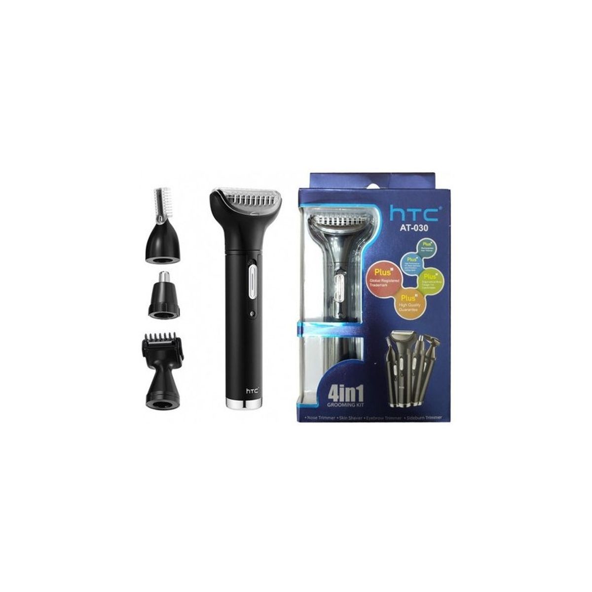 HTC - Maquina de afeitar recargable htc 4 en 1 rasurador, cortador