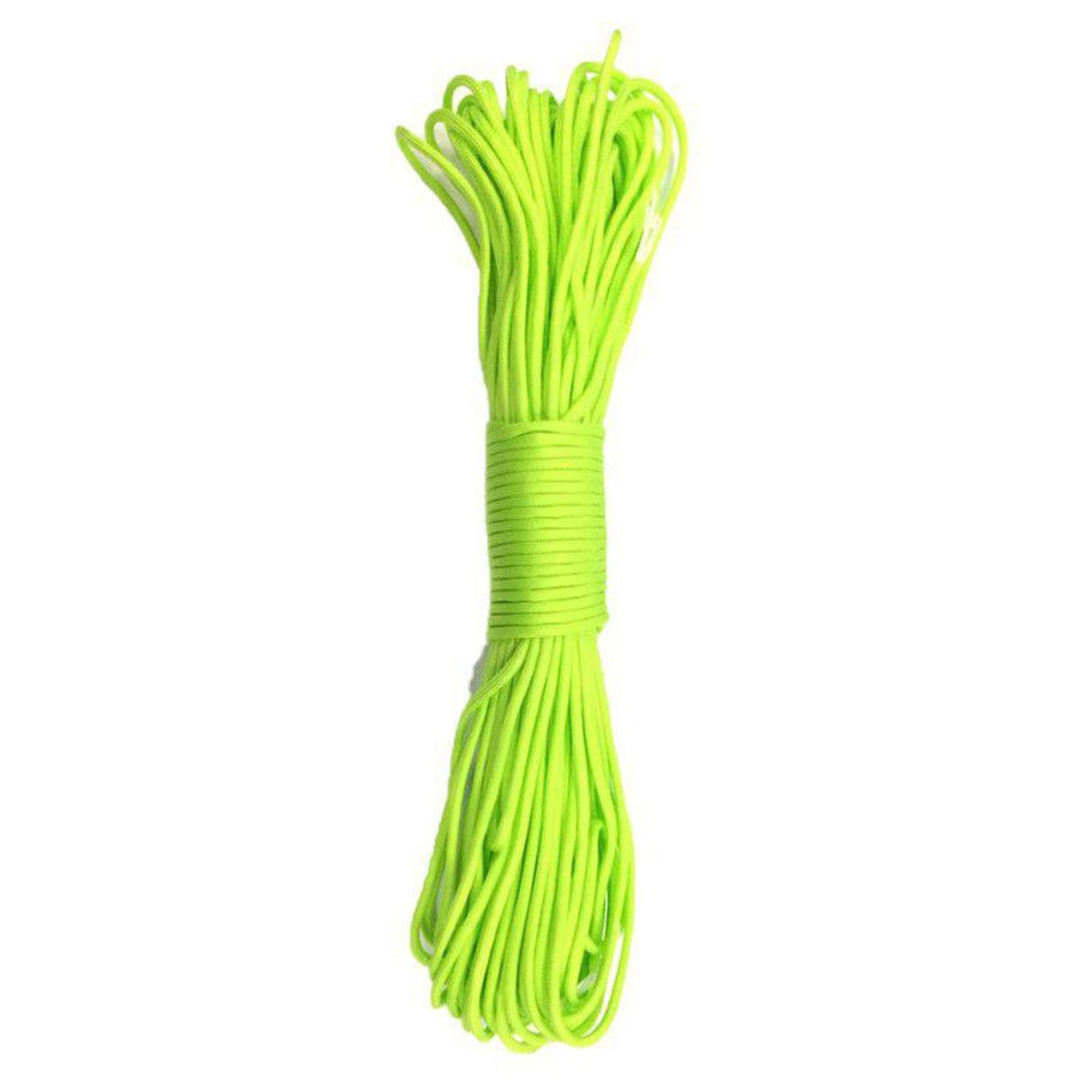 GENERICO - Cuerda de supervivencia paracord rollo 30m amarillo limon