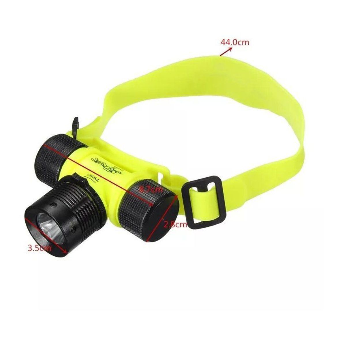 GENERICO - Linterna acuática  frontal led para buceo recargable
